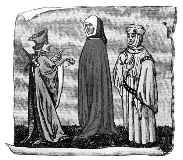 Costume, 14th century, (1910)