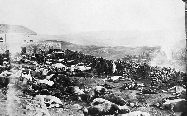 Defence of the Citadel of Rachaya, Druze rebellion, Jabal el Druze, Syria, 1925