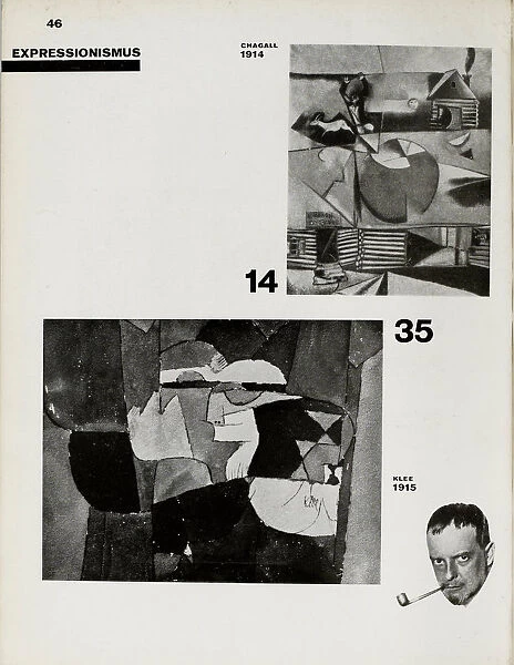 Expressionism. From: Die Kunstismen. (The Isms of Art) by El Lissitzky und Hans Arp, 1925