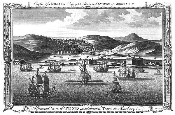 A General View of Tunis, a celebrated Town in Barbary. 1782. Artist: John Keyse Sherwin