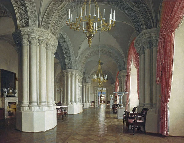 The Gothic Hall in the Winter Palace in Saint Petersburg, 1840s