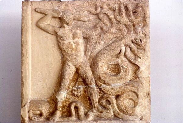 Hercules fights the Lernaean Hydra, Relic from Lerna, 3rd Century BC