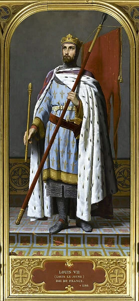 King Louis VII of France (1120-1180), 1842. Creator: Signol, Emile (1804-1892)