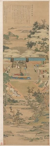 Lady Xuanwen Giving Instruction on the Rites of Zhou, 1638. Creator: Chen Hongshou (Chinese