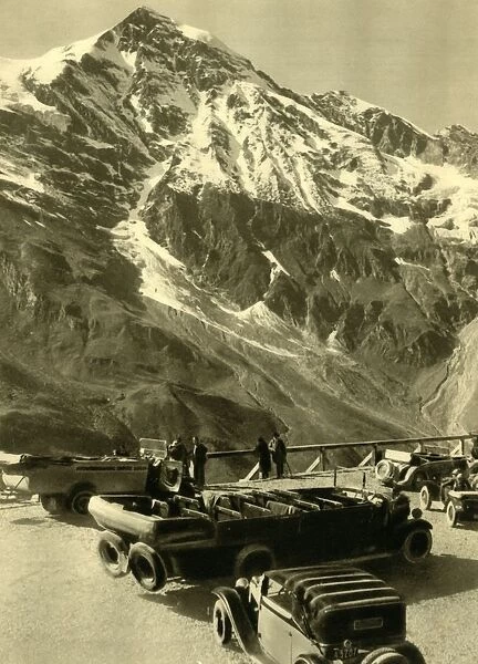 Look-out point at Hochmais on the Grossglockner Alpine Road, Austria, c1935. Creator: Unknown