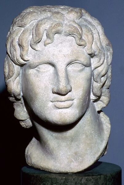 Marble portrait of Alexander the Great, Hellenistic Greek, 2nd-1st century BC