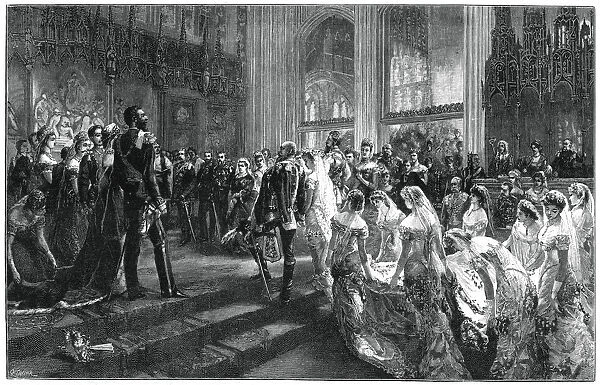 Marriage of the Duke and Duchess of Connaught, 13 March 1879, (1900). Artist: Sydney Prior Hall