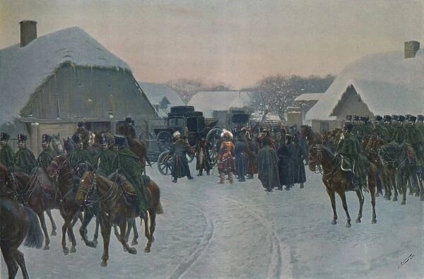Napoleon Leaving The French Army At Smorgoni, 1812, (1896)