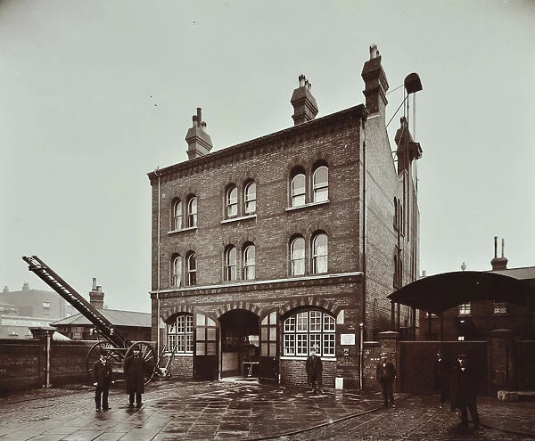 Poplar Fire Station, No 75 West India Dock Road, Poplar, London, 1905