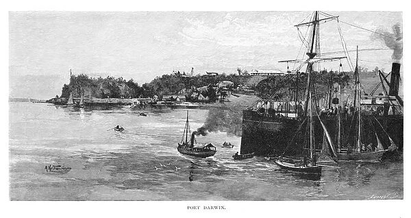 Port Darwin, 1886. Artist: Albert Henry Fullwood