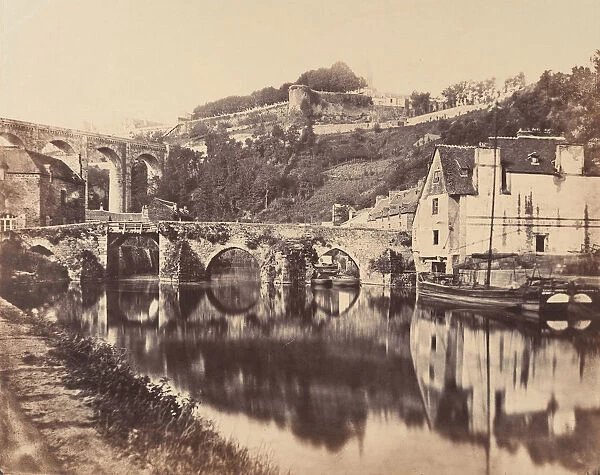 Port de Dinan, Brittany, 1856. Creator: WA Mansell