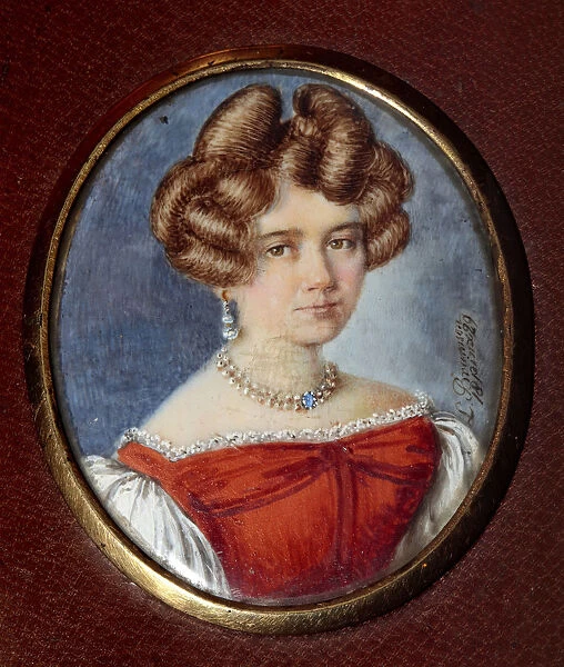 Portrait of Alexandra Andreyevna Tchaikovsky (1813-1854), nee d Assier, 1829