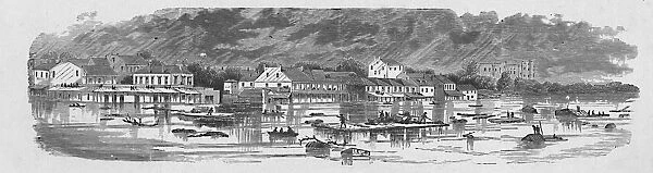 Scene at Baton Rouge during the Floods of 1874, 1883