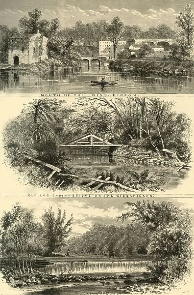 Scenes on the Wissahickon, 1874. Creator: John J. Harley