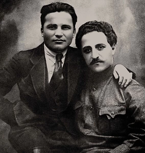 Sergei Kirov (1886-1934) and Sergo Ordzhonikidze (1886-1937), 1922