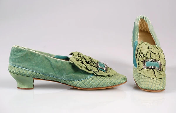 Slippers, American, 1870-75. Creator: Unknown