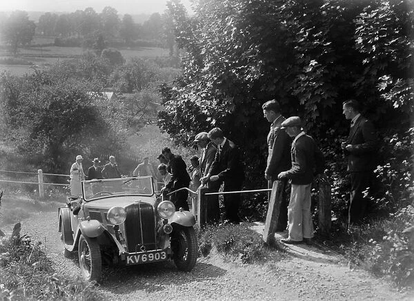 Triumph 2-seater taking part in a West Hants Light Car Club Trial, Ibberton Hill, Dorset, 1930s
