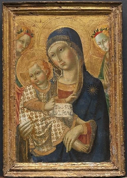 Virgin and Child Enthroned, 1800s. Creator: Unknown