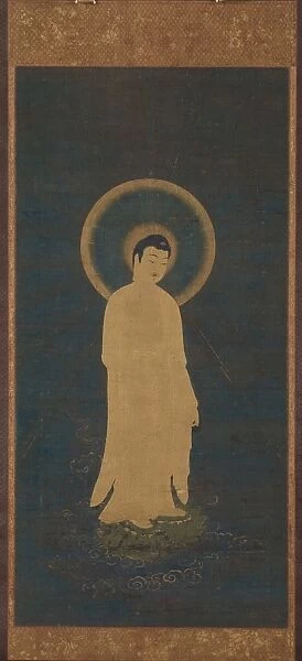 Welcoming Descent of Amida Buddha (Raigo), about 1270—1333. Creator: Unknown