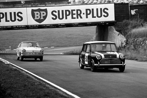 British Saloon Car Racing: A Mini leads a BMW