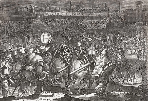 Siege of Siena, 1554-1555, during the Fifth Hapsburg-Valois War, 1551 - 1559