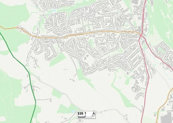 Sheffield S35 1 Map