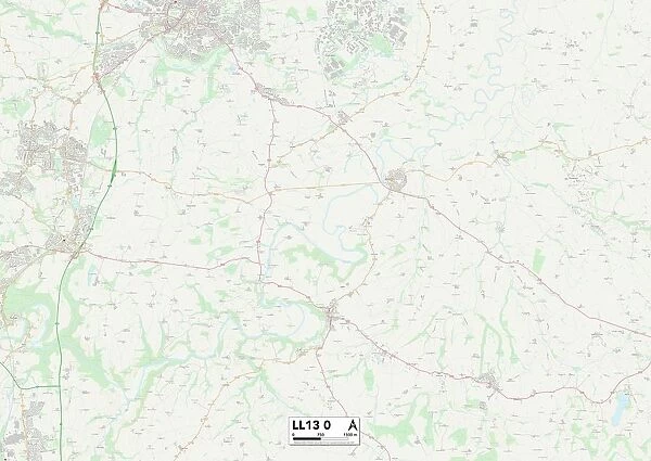 Wrexham LL13 0 Map