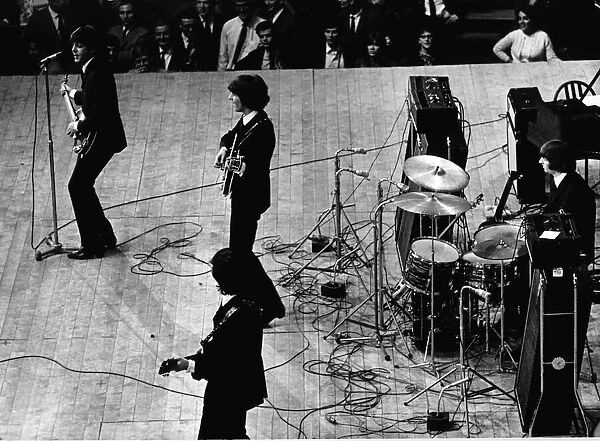 The Beatles on stage at Palais des Sports Stadium, Paris, 20 June 1965