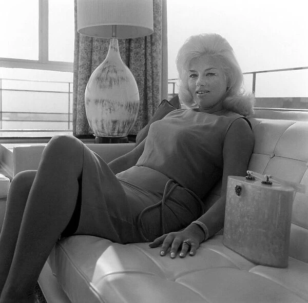 Diana Dors Actress at the Hilton Hotel in London at a press conference 8th March