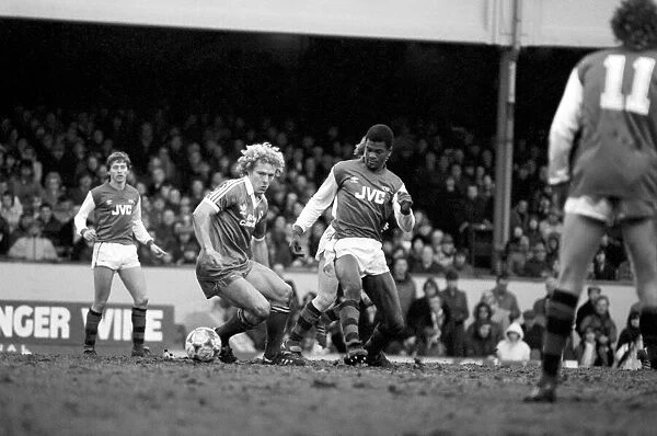 Division 1 football. Arsenal 3 v. Brighton and Hove Albion 1. February 1983 LF12-26-008