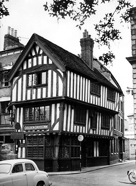 The Golden Cross pub in Coventry, West Midlands. 5th August 1960
