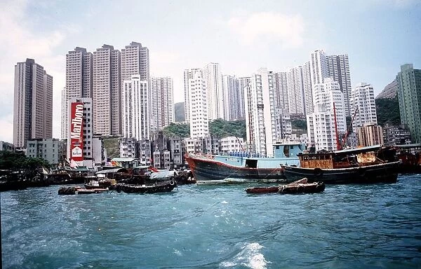 Hong Kong Aberdeen harbour Circa 1978