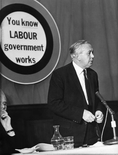 Labour Party Election manifesto. Mr. Harold Wilson tonight outiined the Labour party