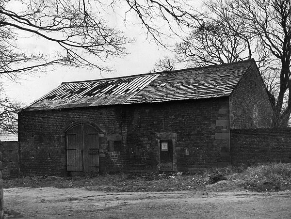 Old Barn dated 1721 in Carr Lane, Roby that now houses an Electricity Sub Station