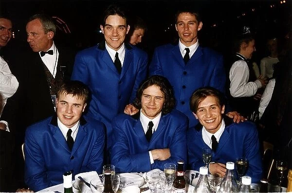 Take That Pop Group at the 1994 Brit Awards held at Alexandra Palace 14th February