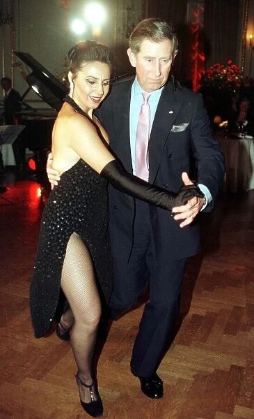 Prince Charles in Argentina dances the tango with Adriane Vasile at a presidential dinner