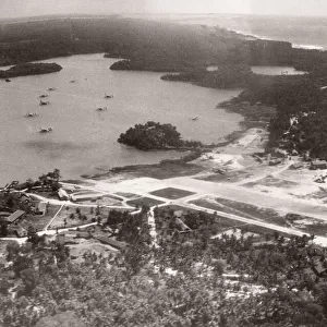 1940s Indian Ocean - airstrip Galle, Ceylon, Sri Lanka