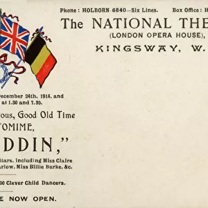 Aladdin, pantomime, National Theatre, Kingsway, London