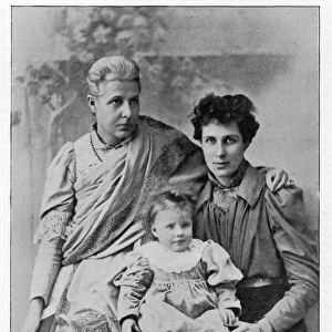 Annie Besant with her daughter and granddaughter