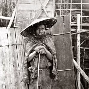Beggar, Japan, 1870s. Date: 1870s