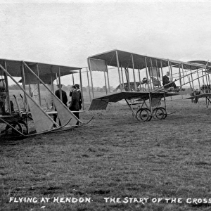 Biplanes at Hendon airfield