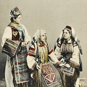 Bosnian Women in traditional costume