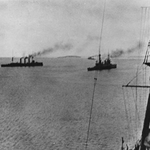 British ships in Battle of the Falkland Islands, WW1