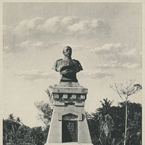 Bust of Bismarck in Tanzania, German East Africa
