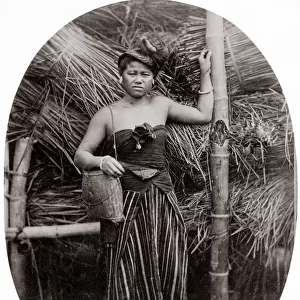 c. 1880 South East Asia - country woman Siam Thailand