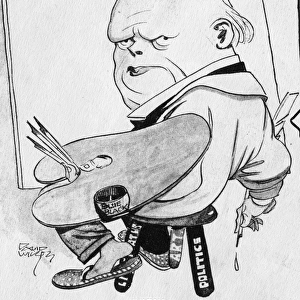 Caricature, Winston Churchill the artist