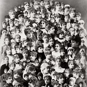 Chile composite image of young Chilean women, c. 1890 s