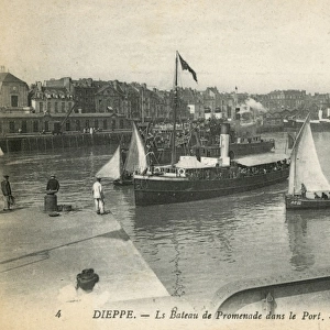 Dieppe, France - Boat ride in the harbour