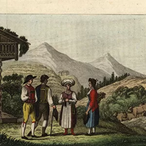 Farmers of the town of Salzburg, Austria, 18th century