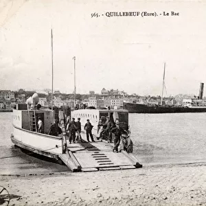 Ferry service, Quillebeuf, Normandy, France